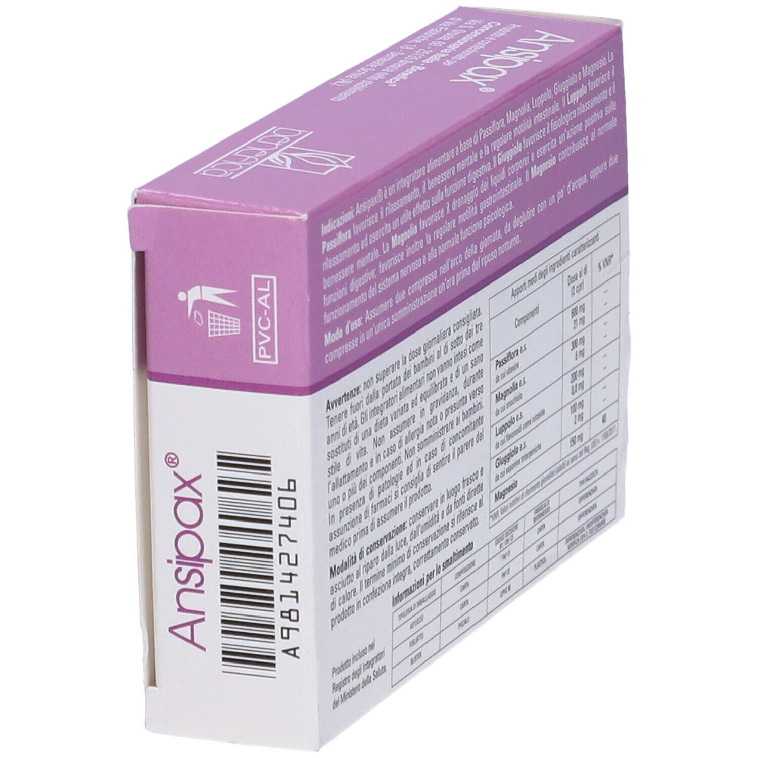 Ansipax 30 Compresse Benefica