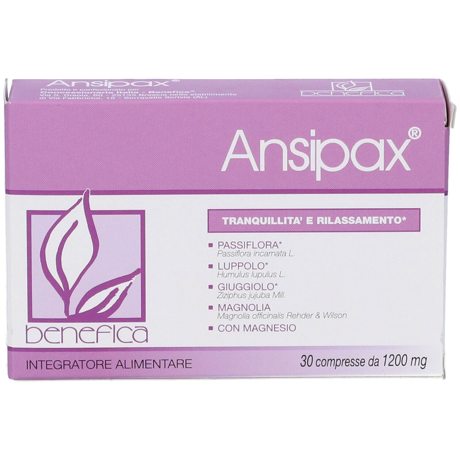 Ansipax 30 Compresse Benefica