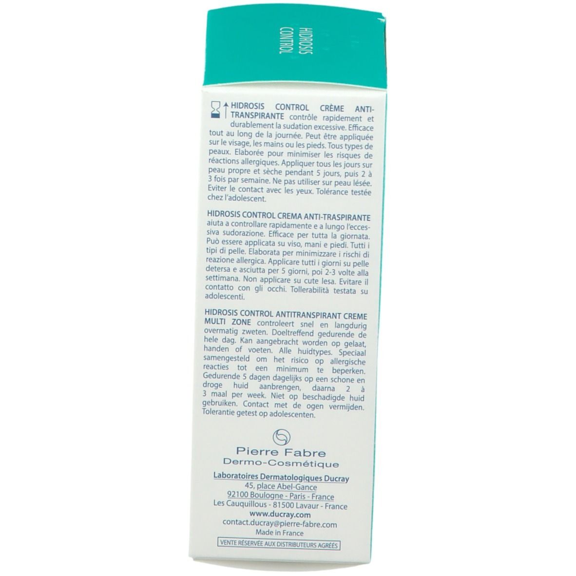 DUCRAY Hidrosis Control Crema Anti-traspirante