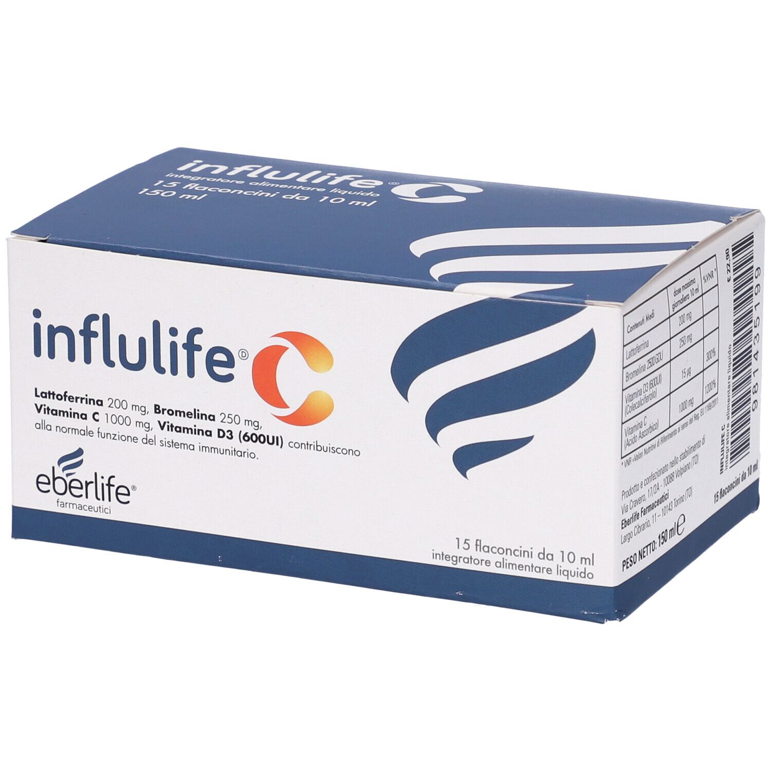 Influlife C 15 Flaconcini Da 10 Ml