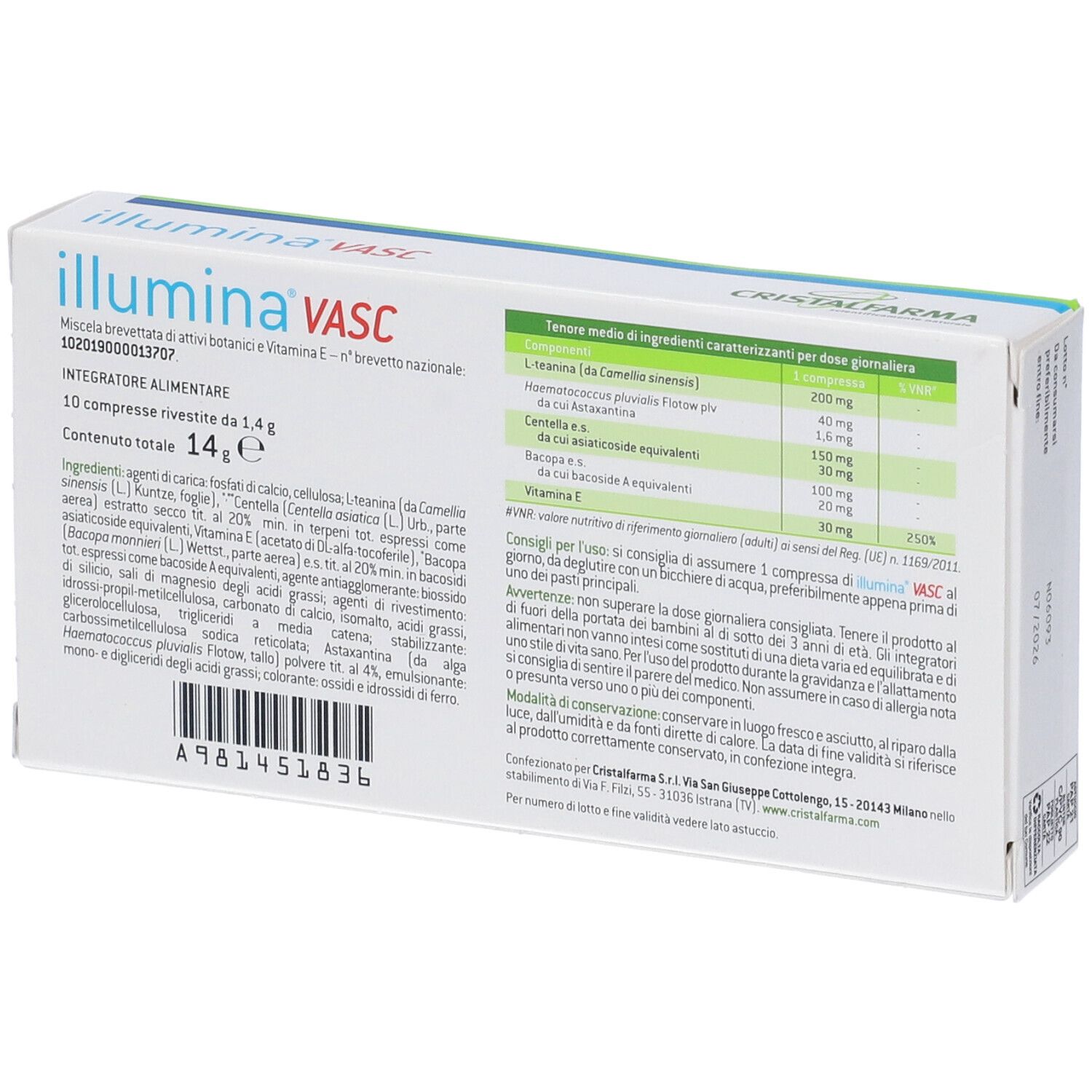 Illumina Vasc 10 Compresse