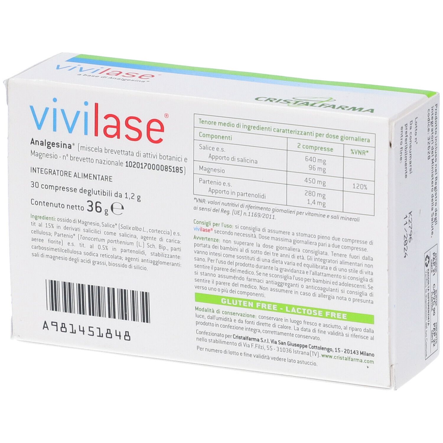 Vivilase Compresse