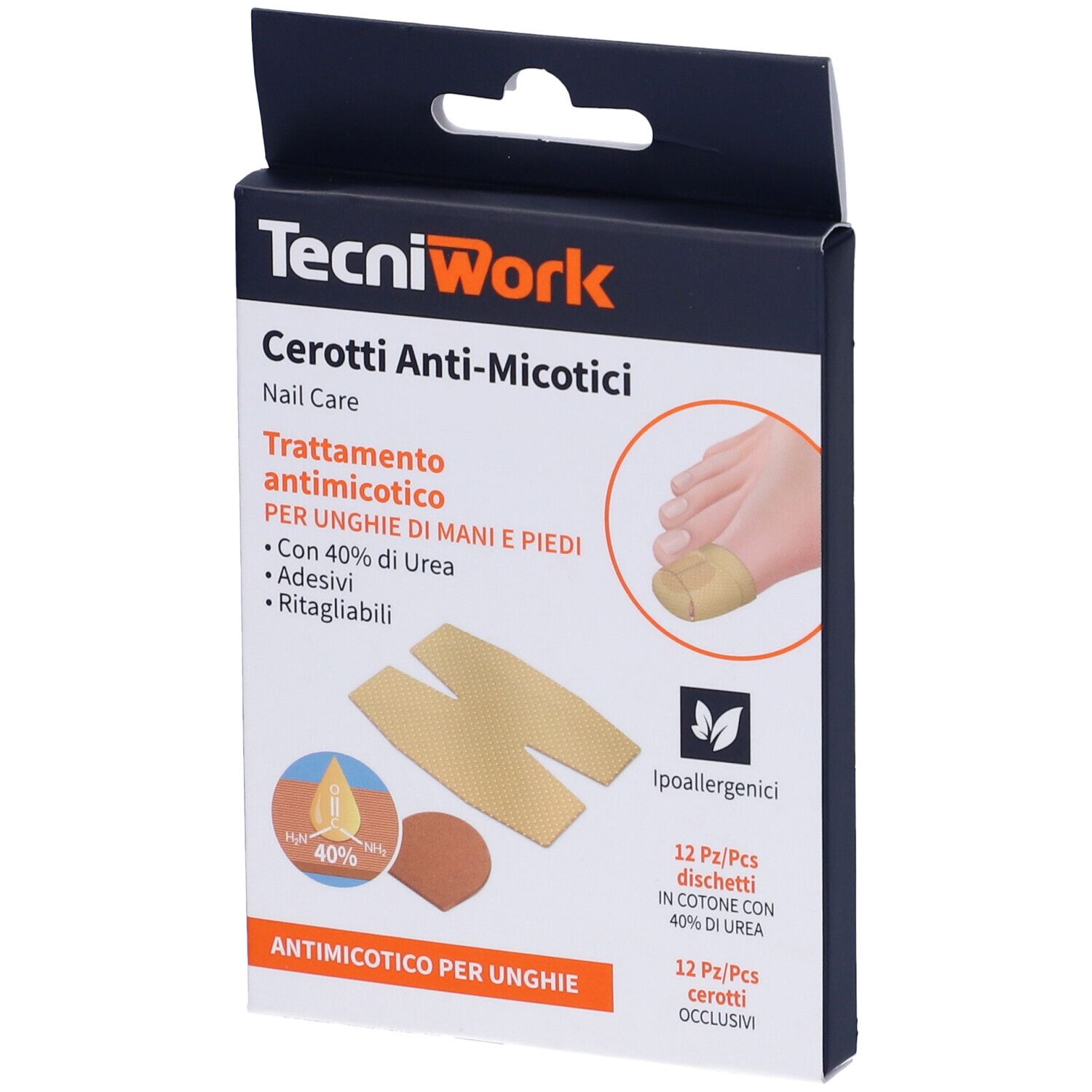 Cerotto Antimicosi Urea 12 Pezzi + 12 Fixing