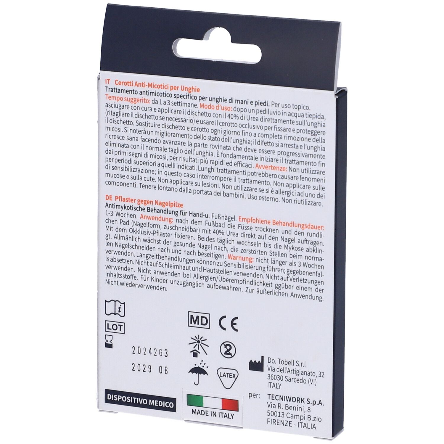 Cerotto Antimicosi Urea 12 Pezzi + 12 Fixing