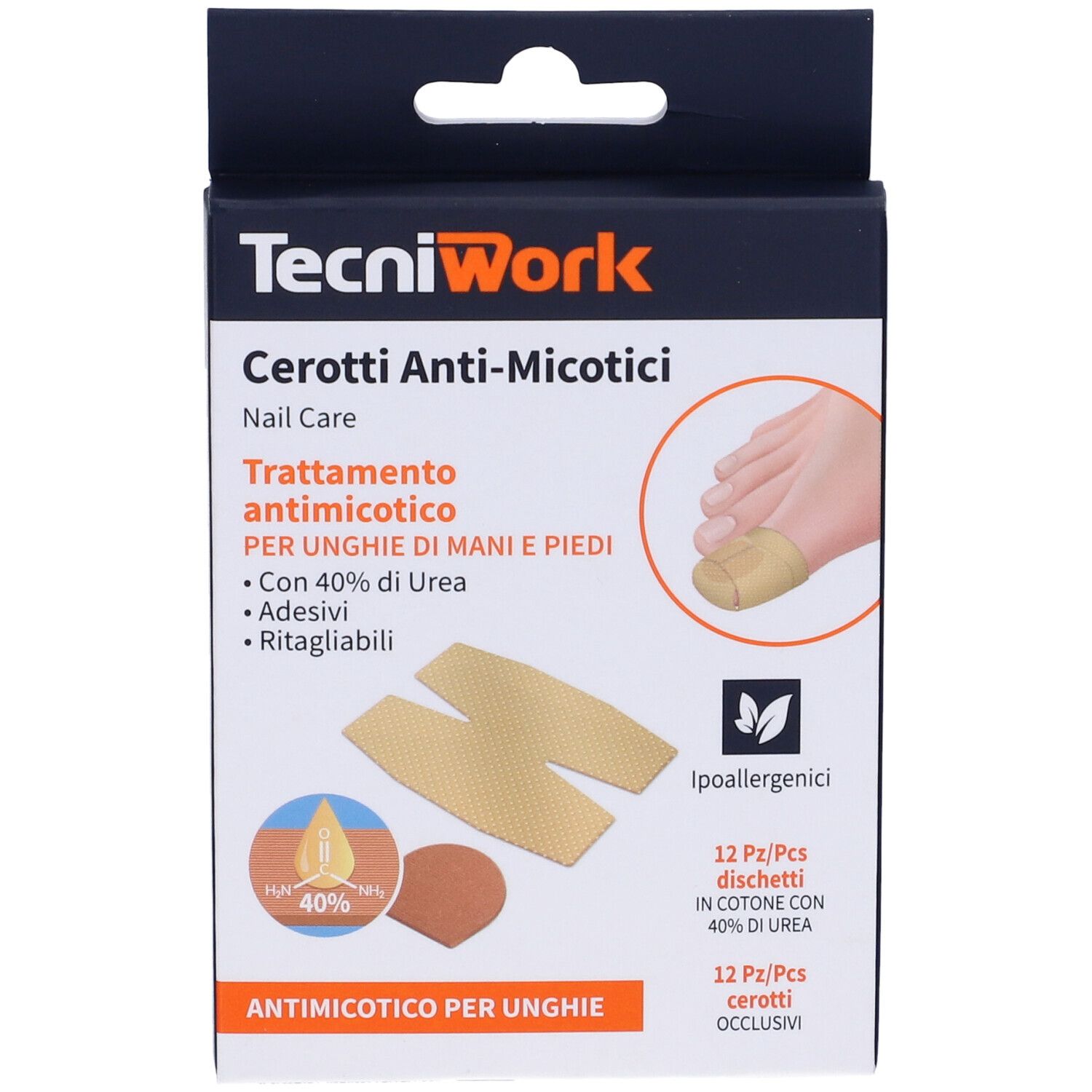 Cerotto Antimicosi Urea 12 Pezzi + 12 Fixing