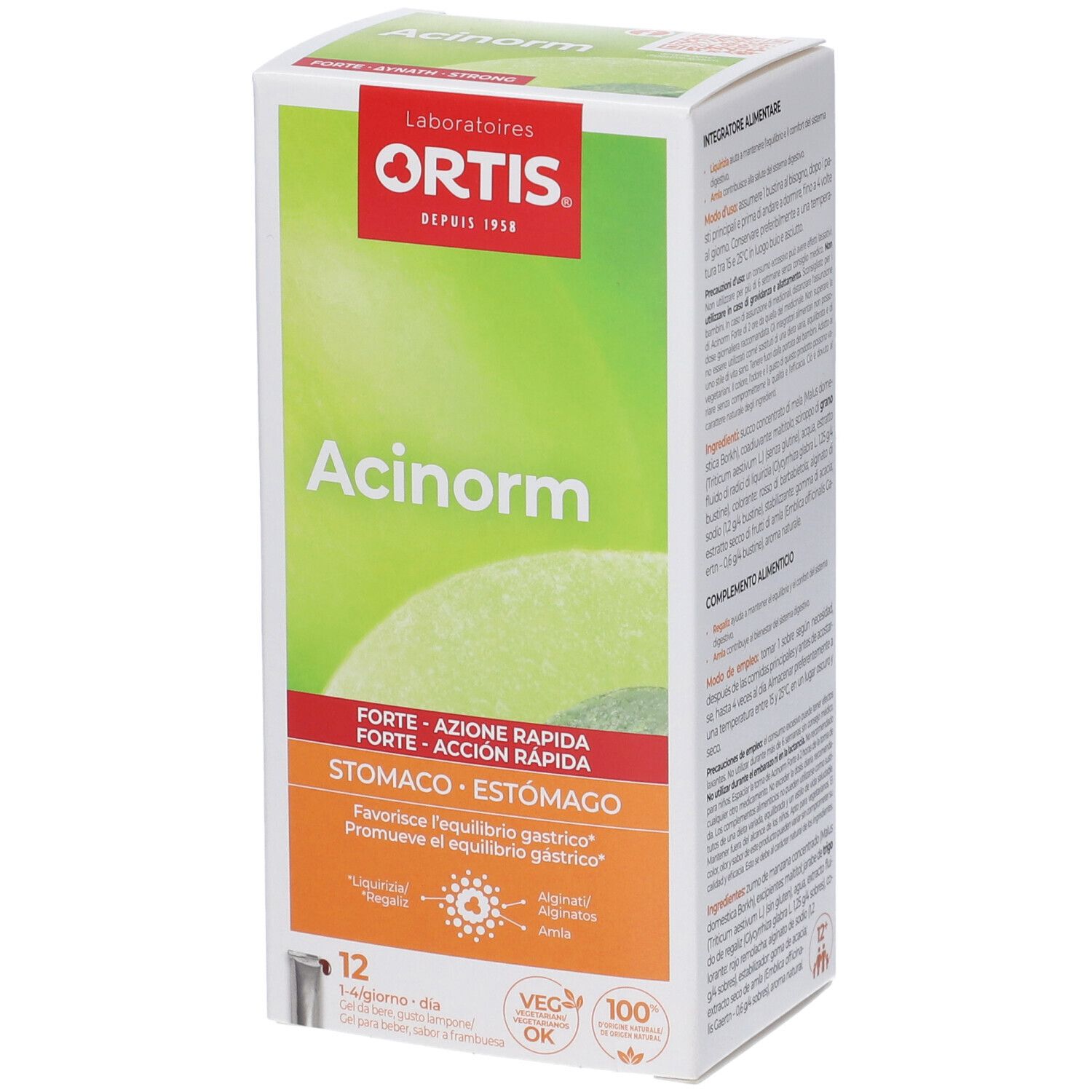 Laboratoires Ortis Acinorm Forte Gel da Bere