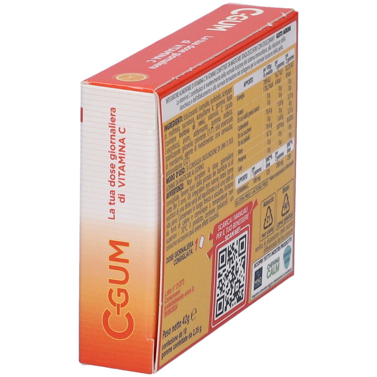 Mind The Gum Vitamina C Agrumi 18 Gomme Confettate
