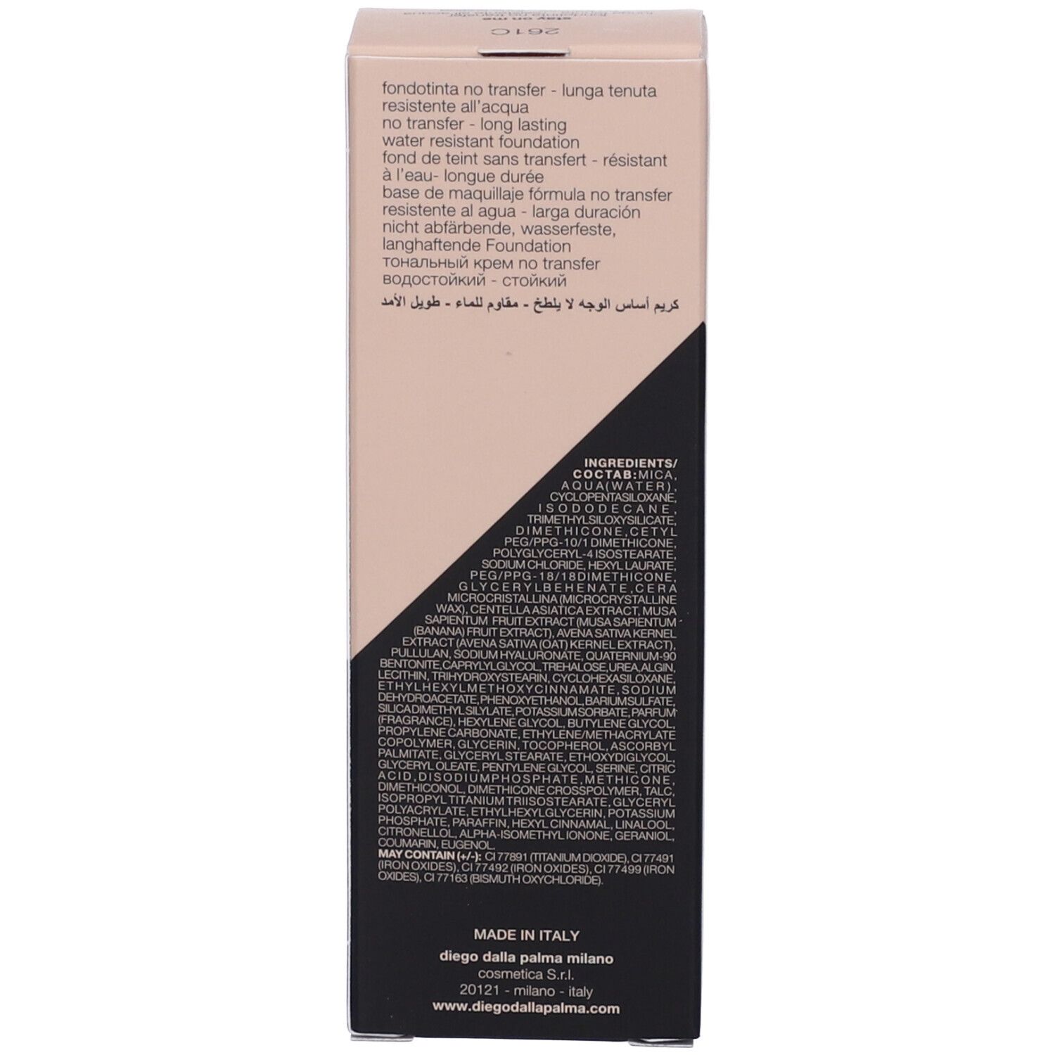 Diego dalla Palma Stay On Me Fondotinta No Transfer Tonalità 261 Beige Rosé