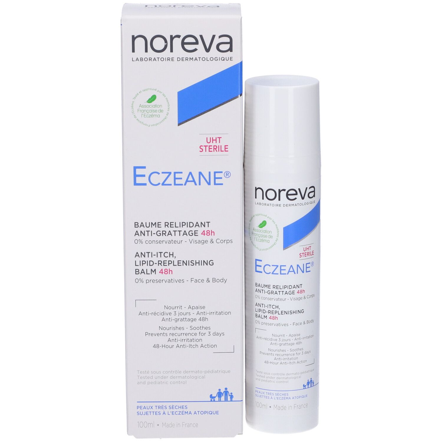Noreva Eczeane® Balsamo Relipidante Anti-Prurito 48h - UHT  STERILE