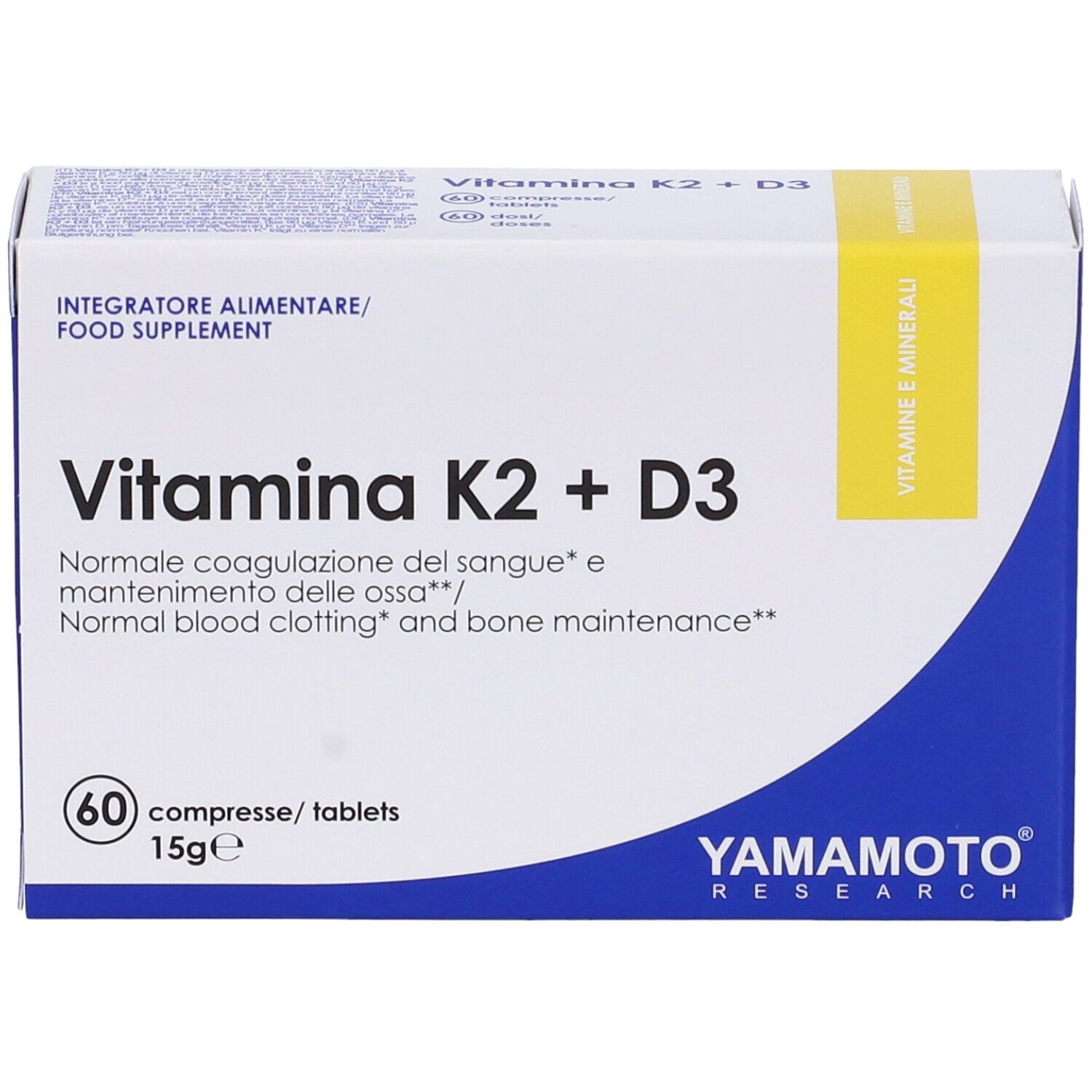 Yamamoto® Research Vitamina K2+D3 Compresse