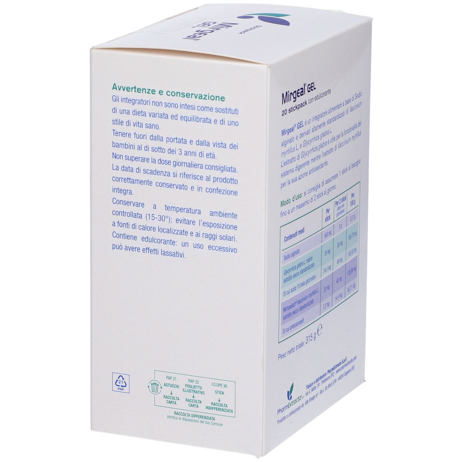 Mirgeal Gel 20 Stickpack