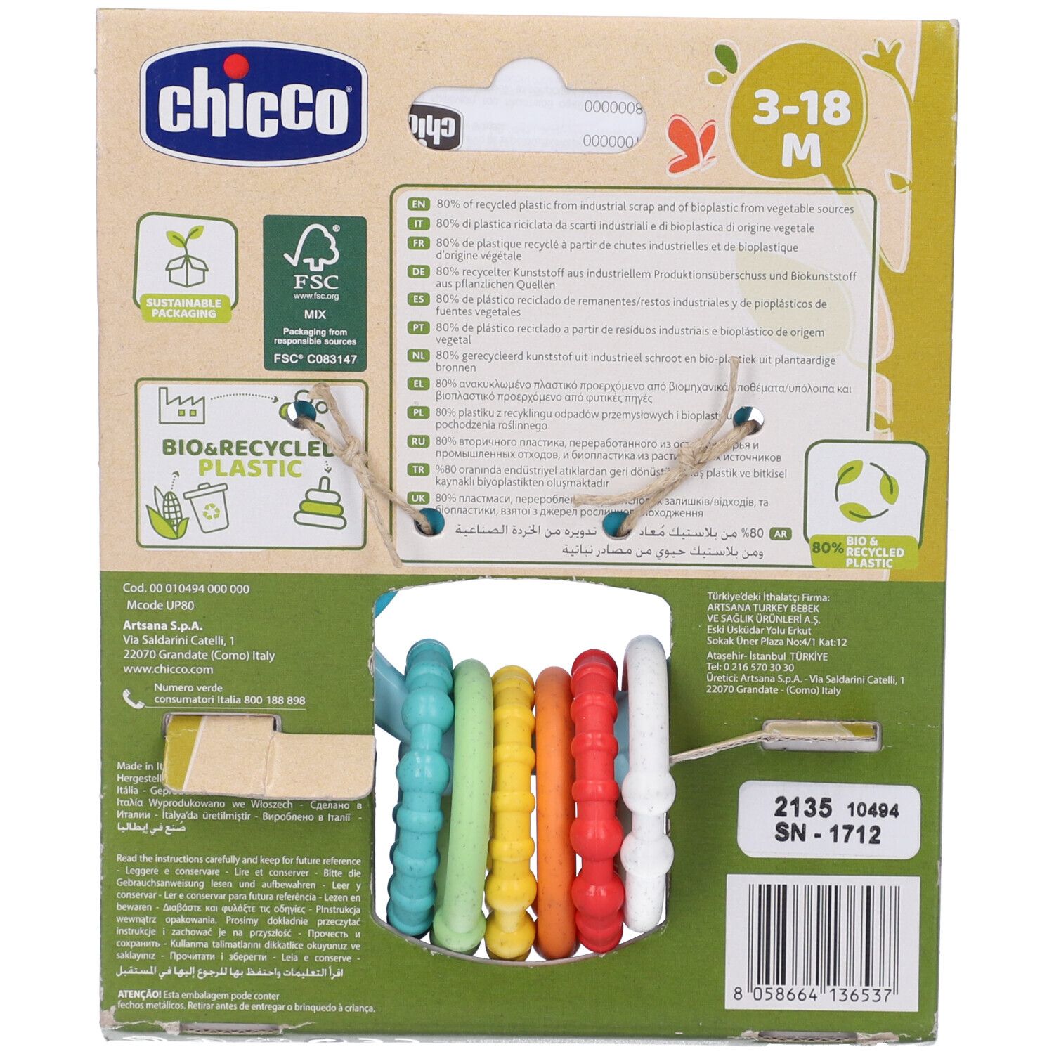 Chicco Gioco Owly Rattle
