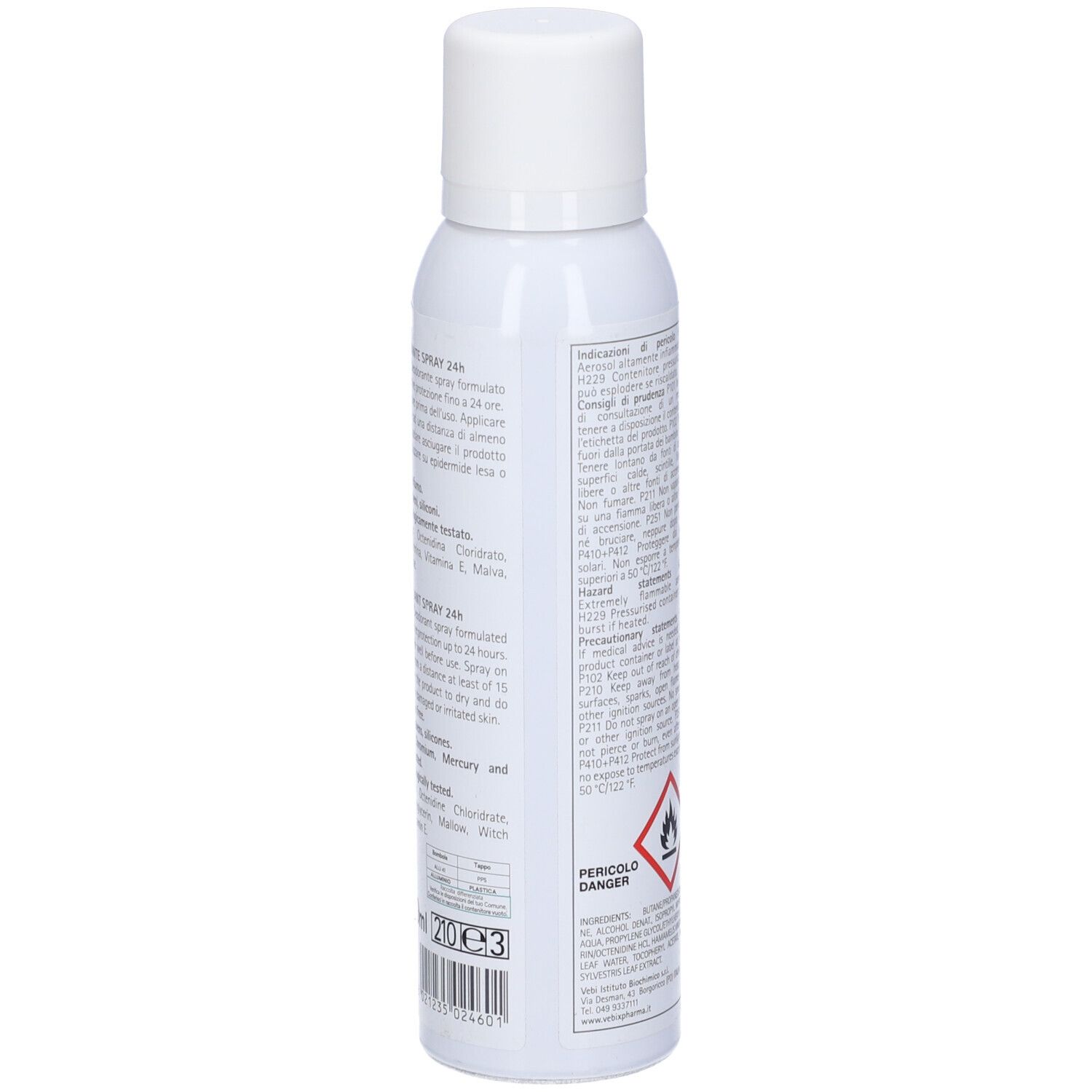 Vebix Phytamin E Deo Performance Deo Vapo Spray 24H 150Ml Allume Di Rocca