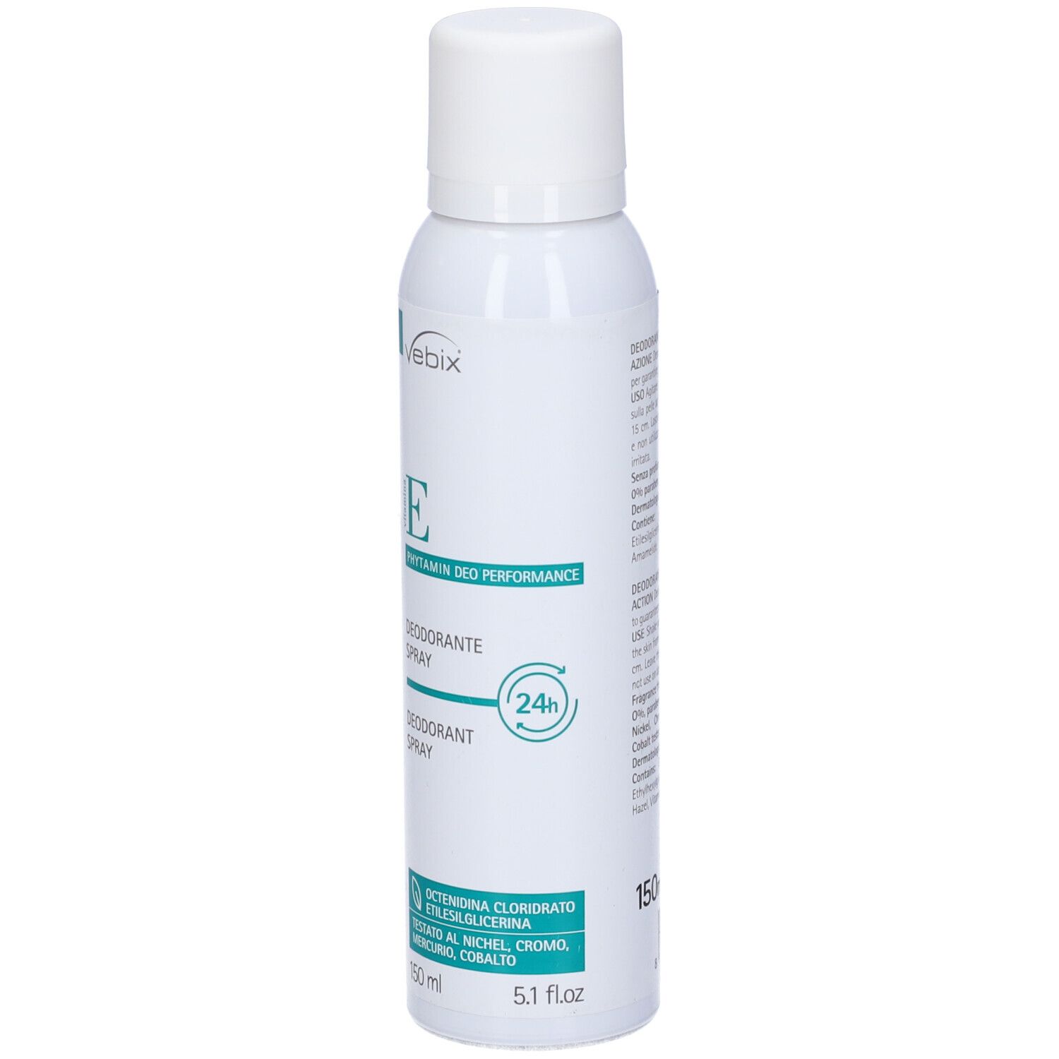 Vebix Phytamin E Deo Performance Deo Vapo Spray 24H 150Ml Allume Di Rocca