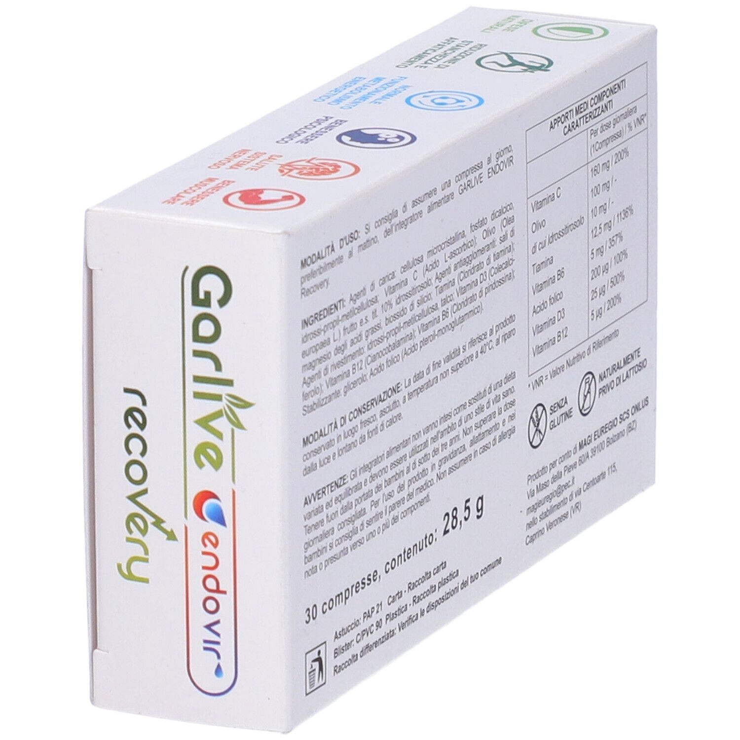 Garlive Endovir Recovery 30 Compresse