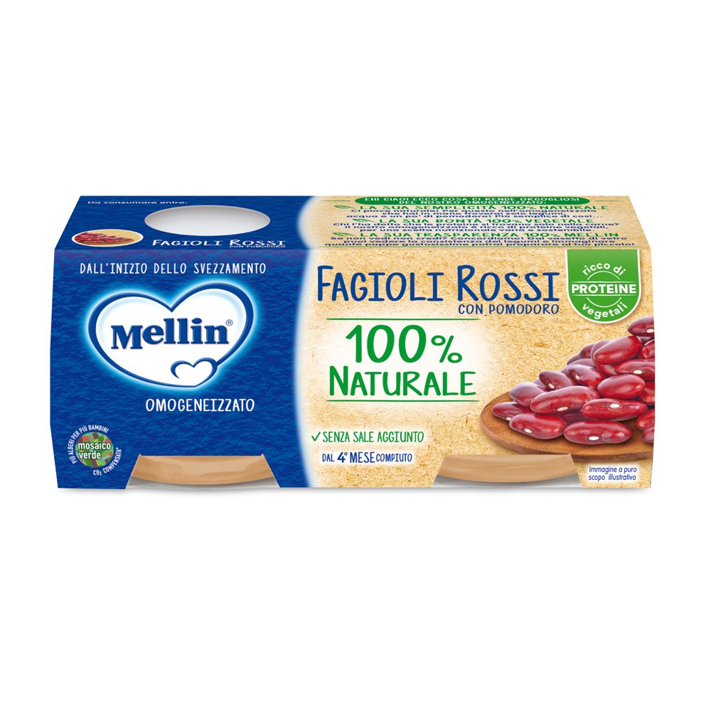 Mellin Omog Fagioli Ro 2X80G