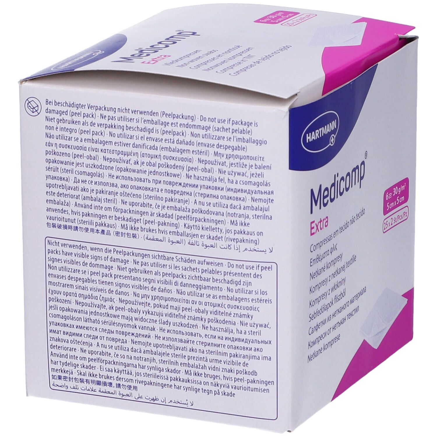 Medicomp Extra Garza Compressa In Tnt 5X5Cm 50 Pezzi