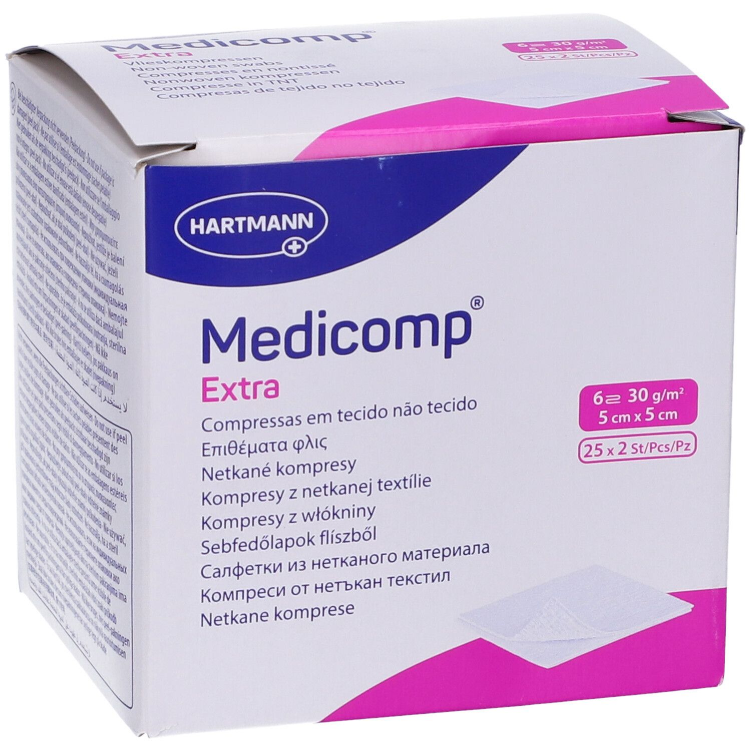 Medicomp Extra Garza Compressa In Tnt 5X5Cm 50 Pezzi