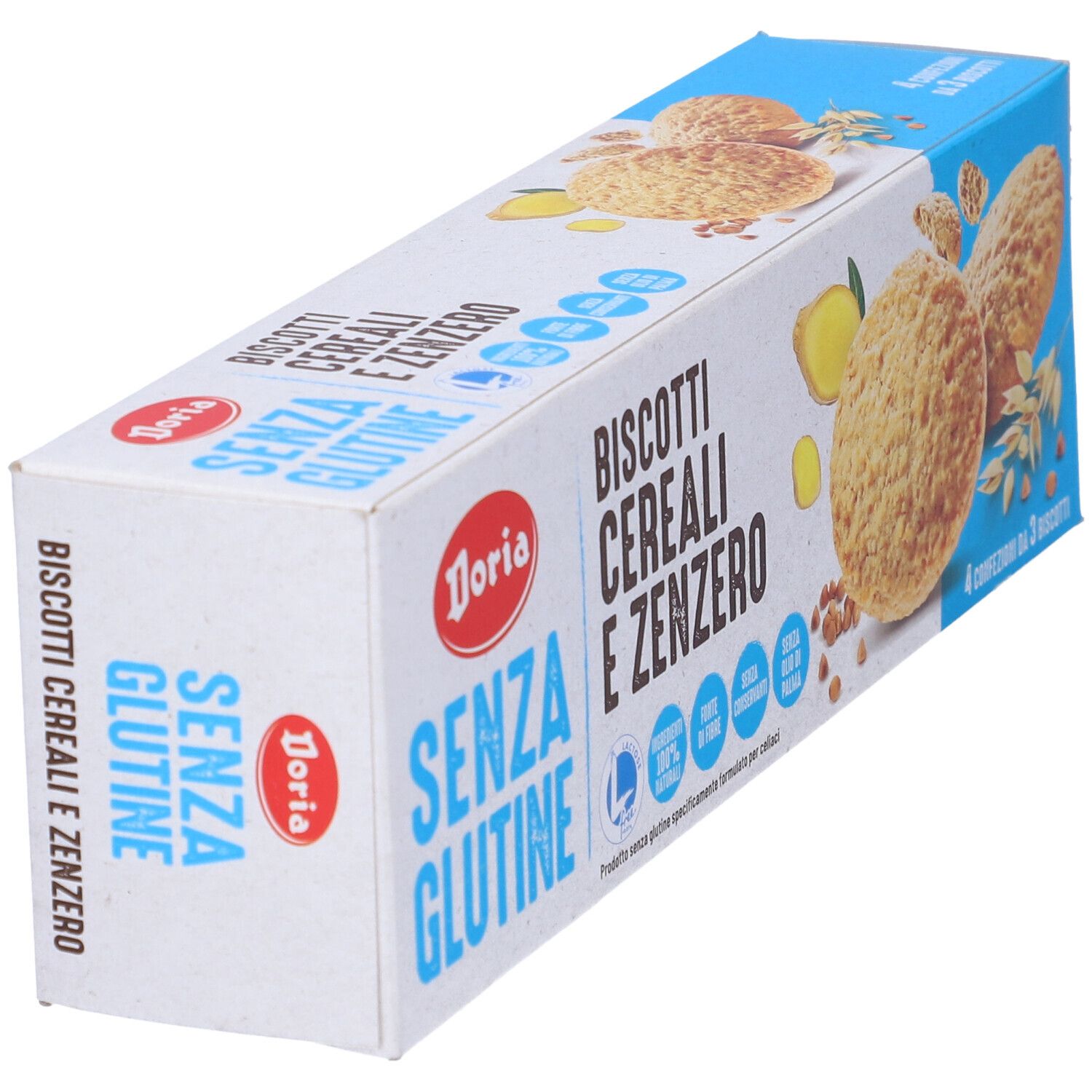 Doria Biscotti Cereali e Zenzero 150 g.