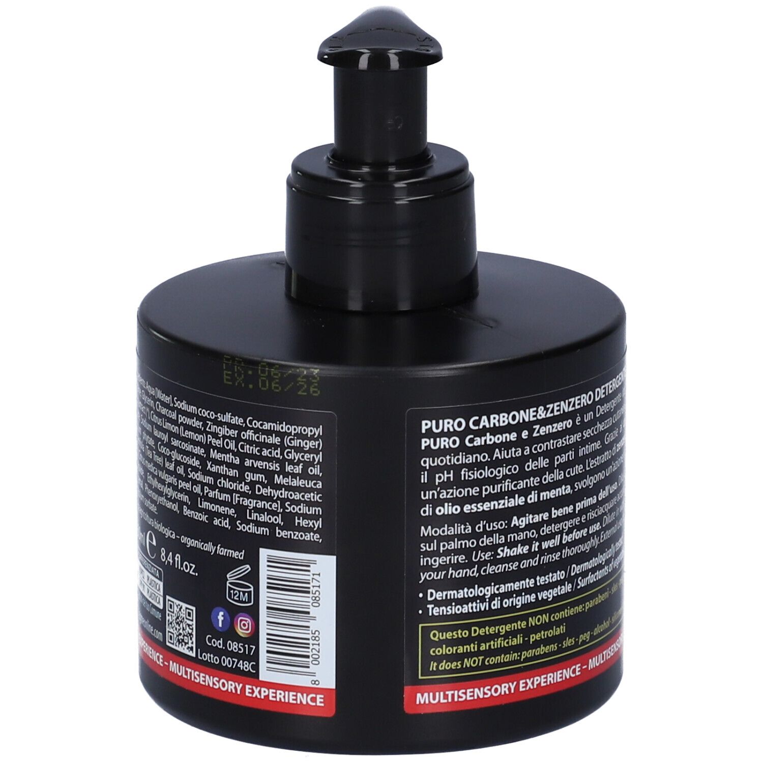 Forhans Puro Detergente Intimo Carbone & Zenzero 250 Ml