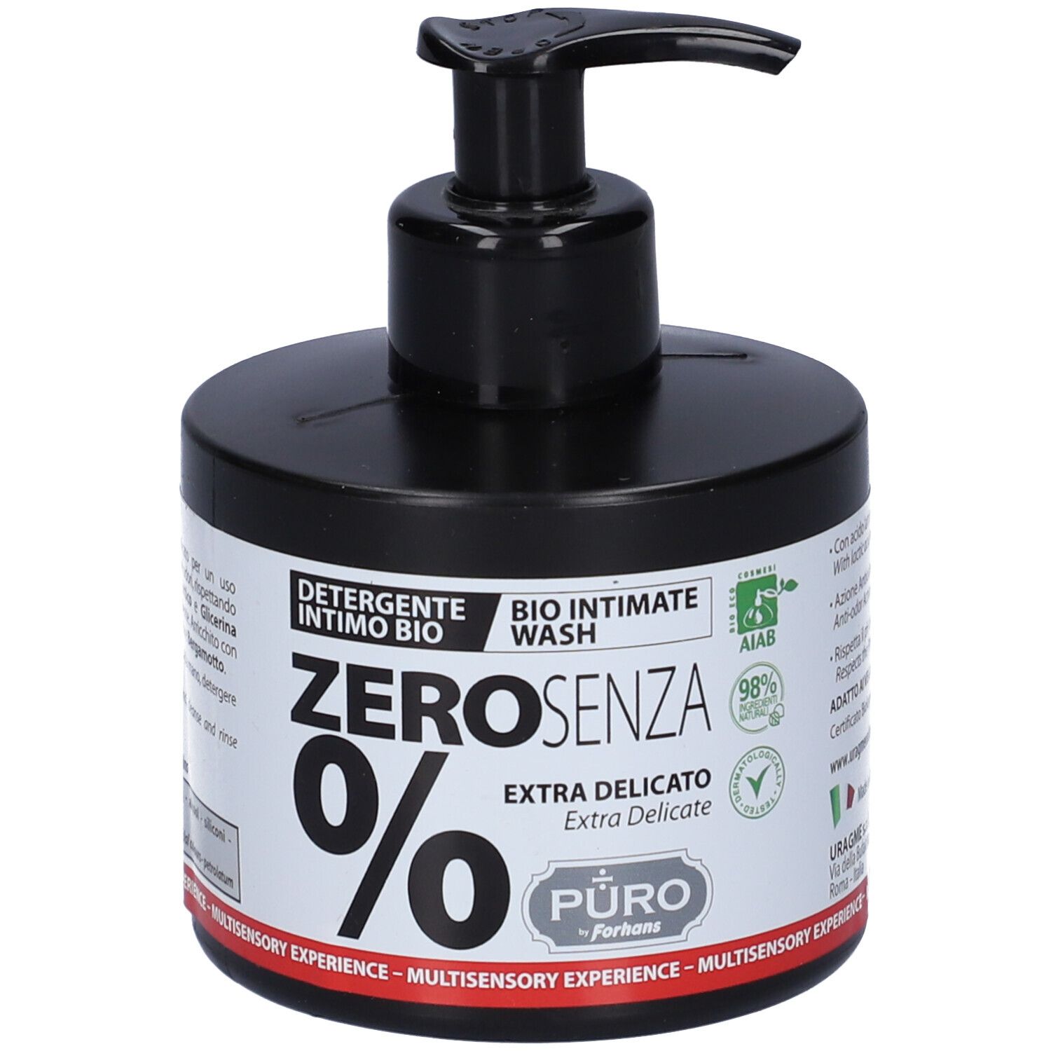 Forhans Puro Detergente Intimo Zero 0% 250 Ml