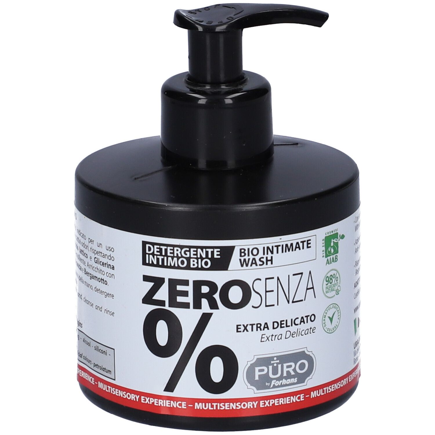 Forhans Puro Detergente Intimo Zero 0% 250 Ml