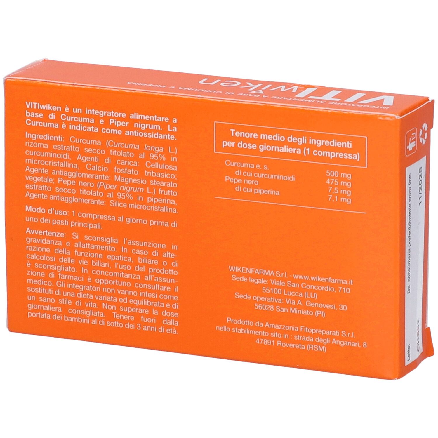 Vitiwiken 30 Compresse