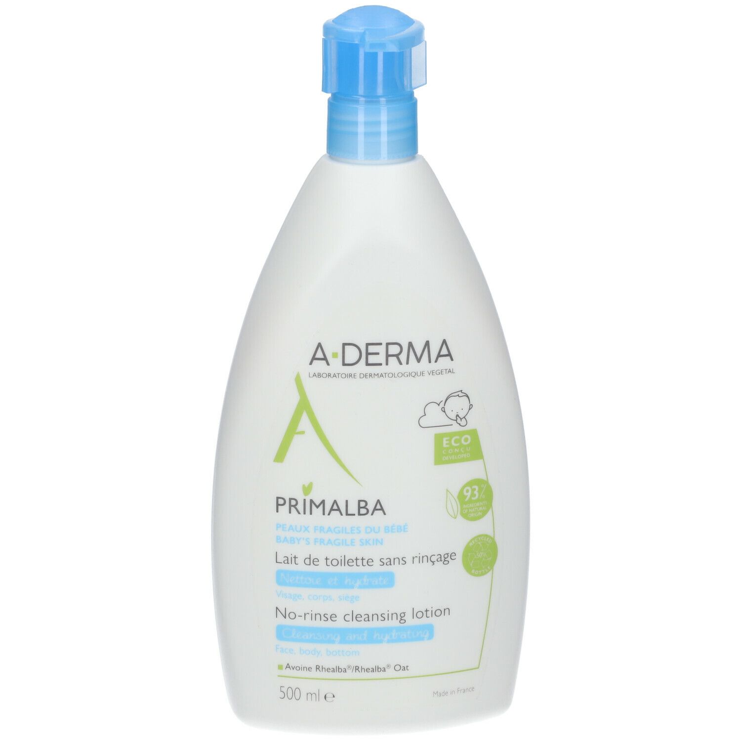 A-Derma Primalba latte detergente senza risciacquo 500ml