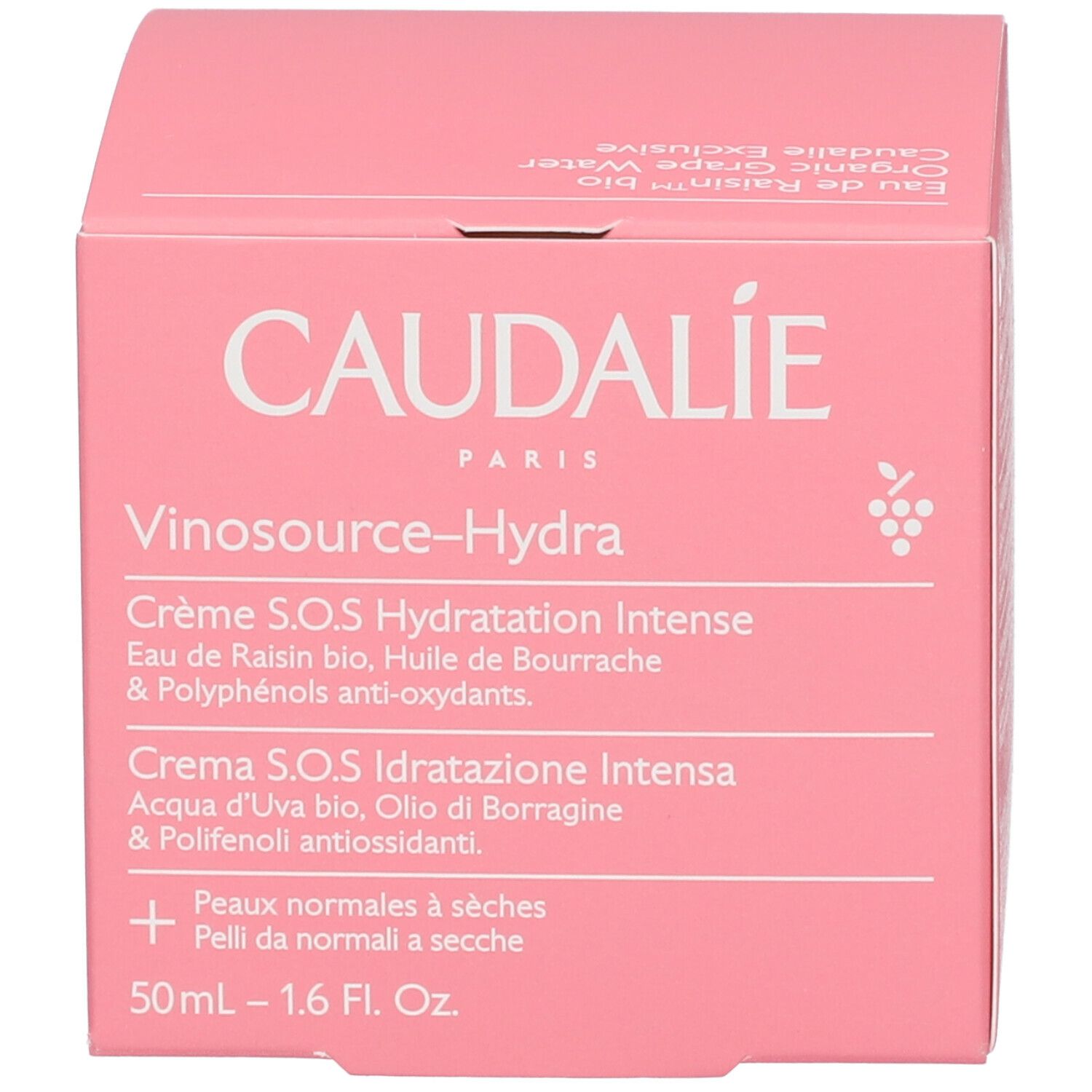 Caudalie Vinosource Crema S.O.S Idratazione Intensa