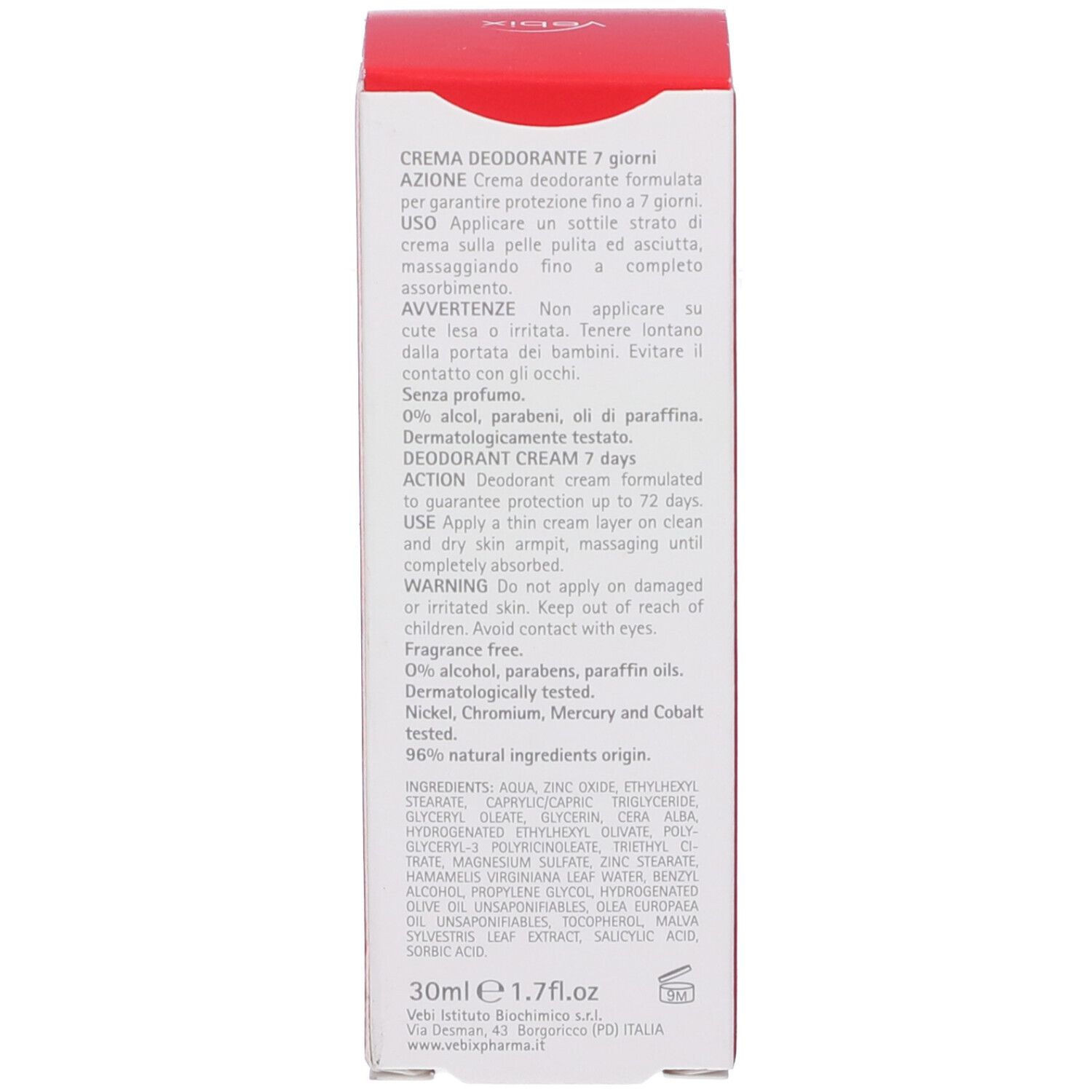 Vebix Deo Perf Cr Deod 7G 30Ml