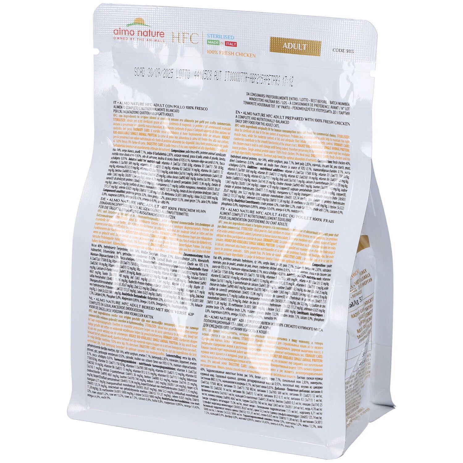 Almo Nature HFC Cat Sterilised Adult con Pollo