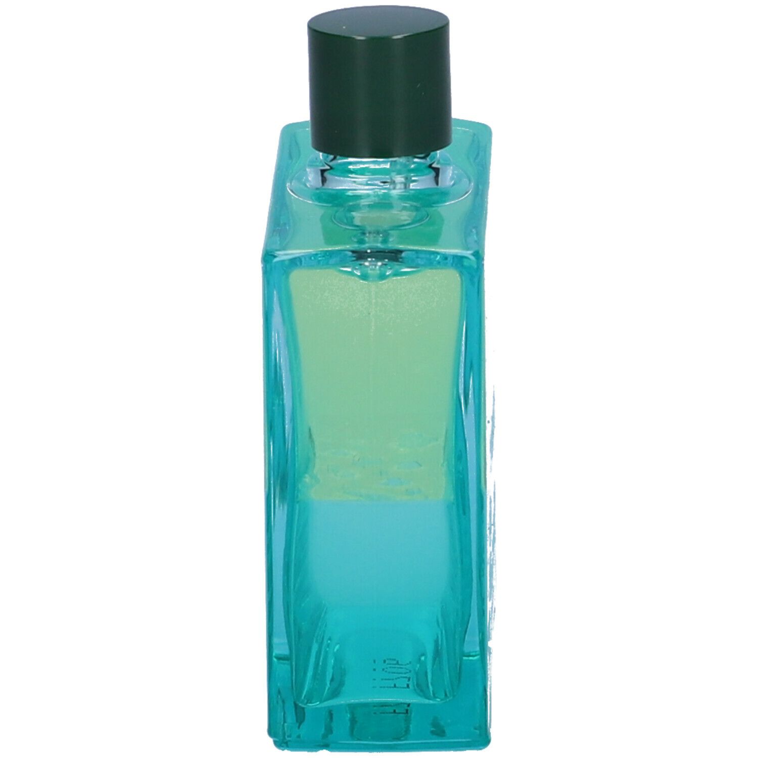 Flacone quadrato inclinato con tappo verde. Scritta: Astera Fresh, concentrato con oli essenziali.