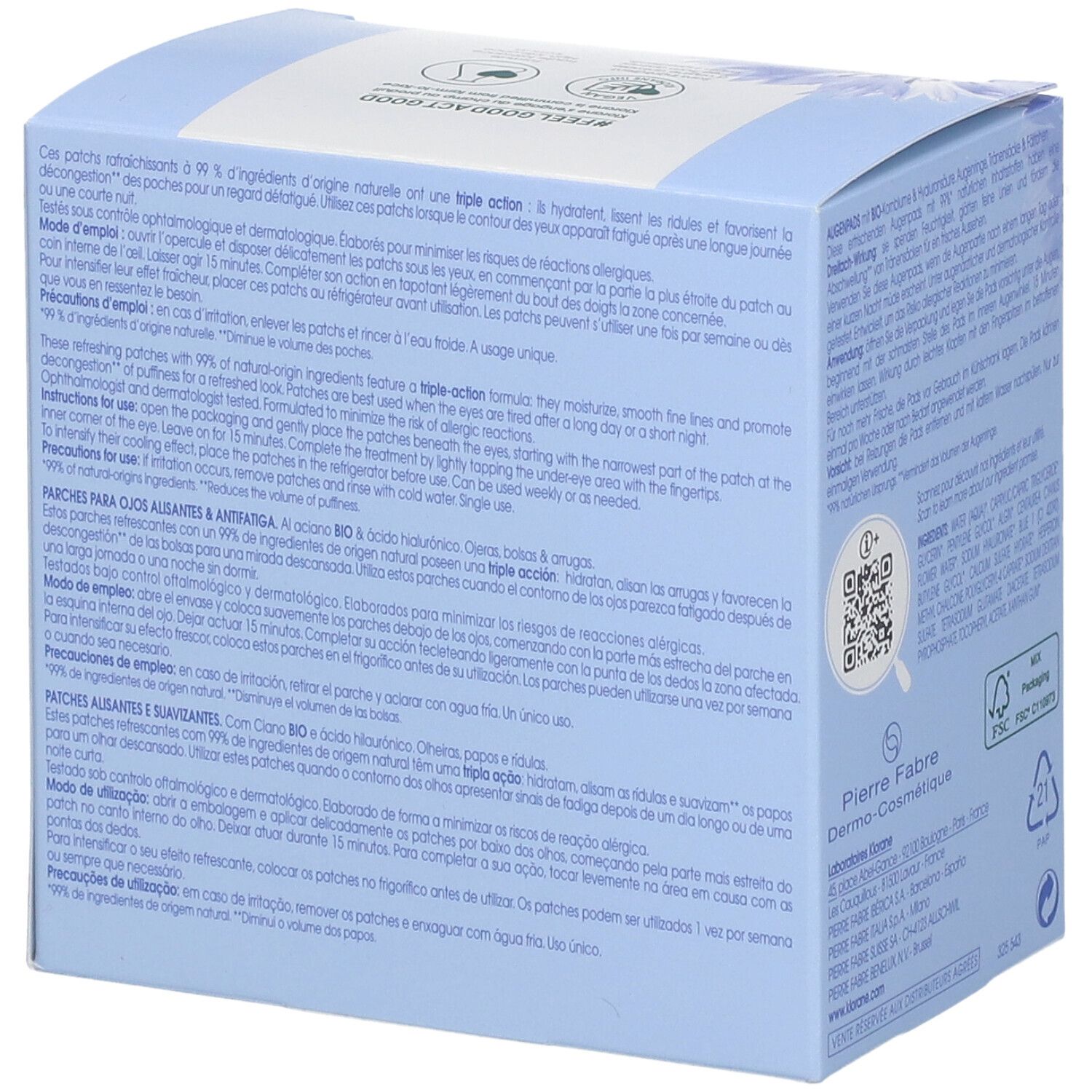 KLORANE Patch Occhi Leviganti & Anti-fatica