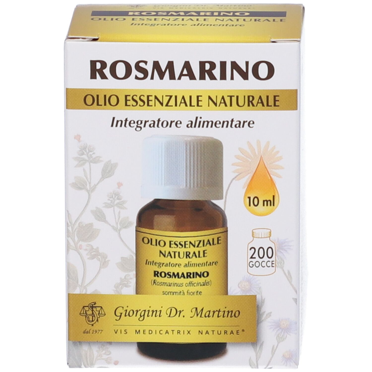Rosmarino Olio Essenziale Naturale 10 Ml
