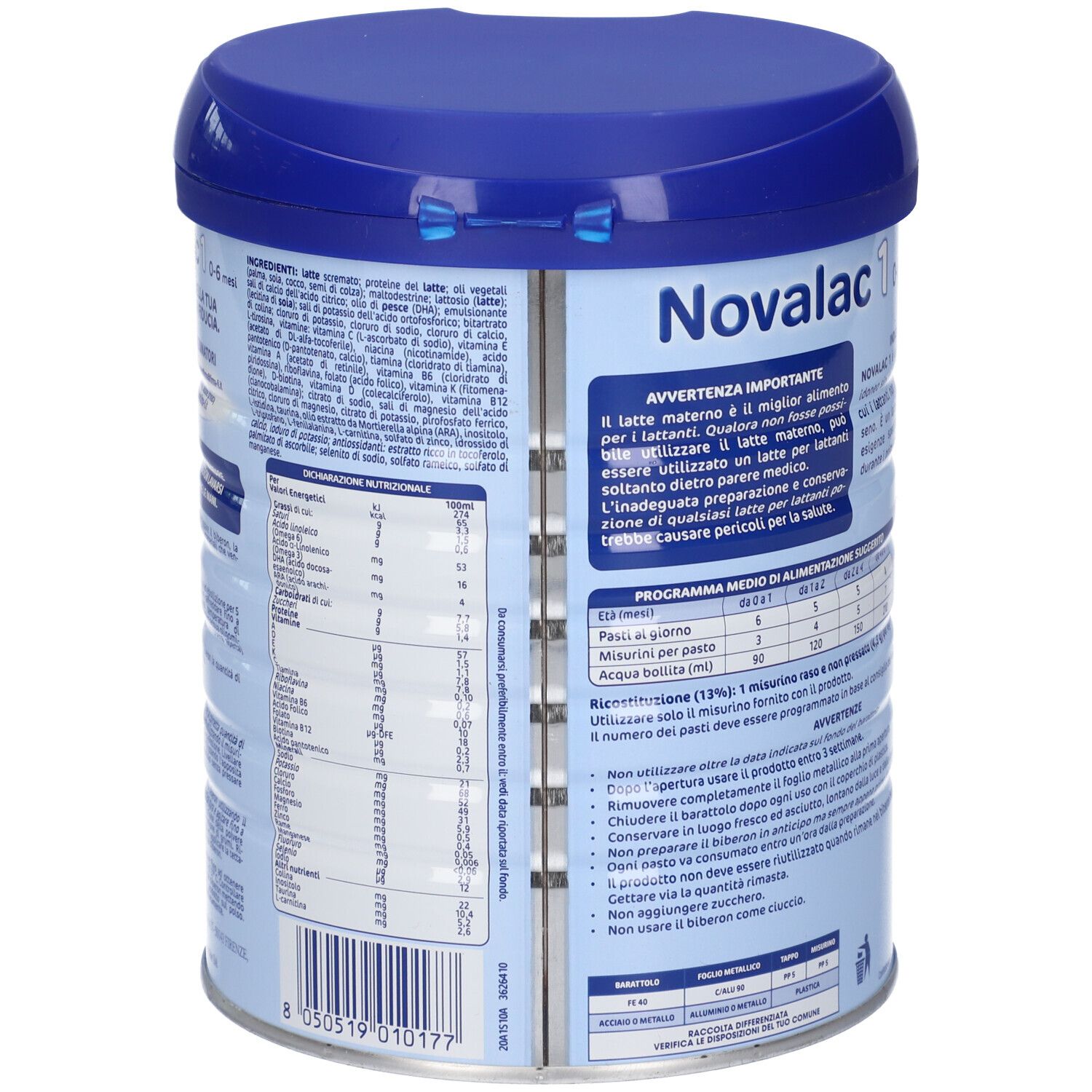 Novalac 1 Latte per Lattanti 0-6 Mesi