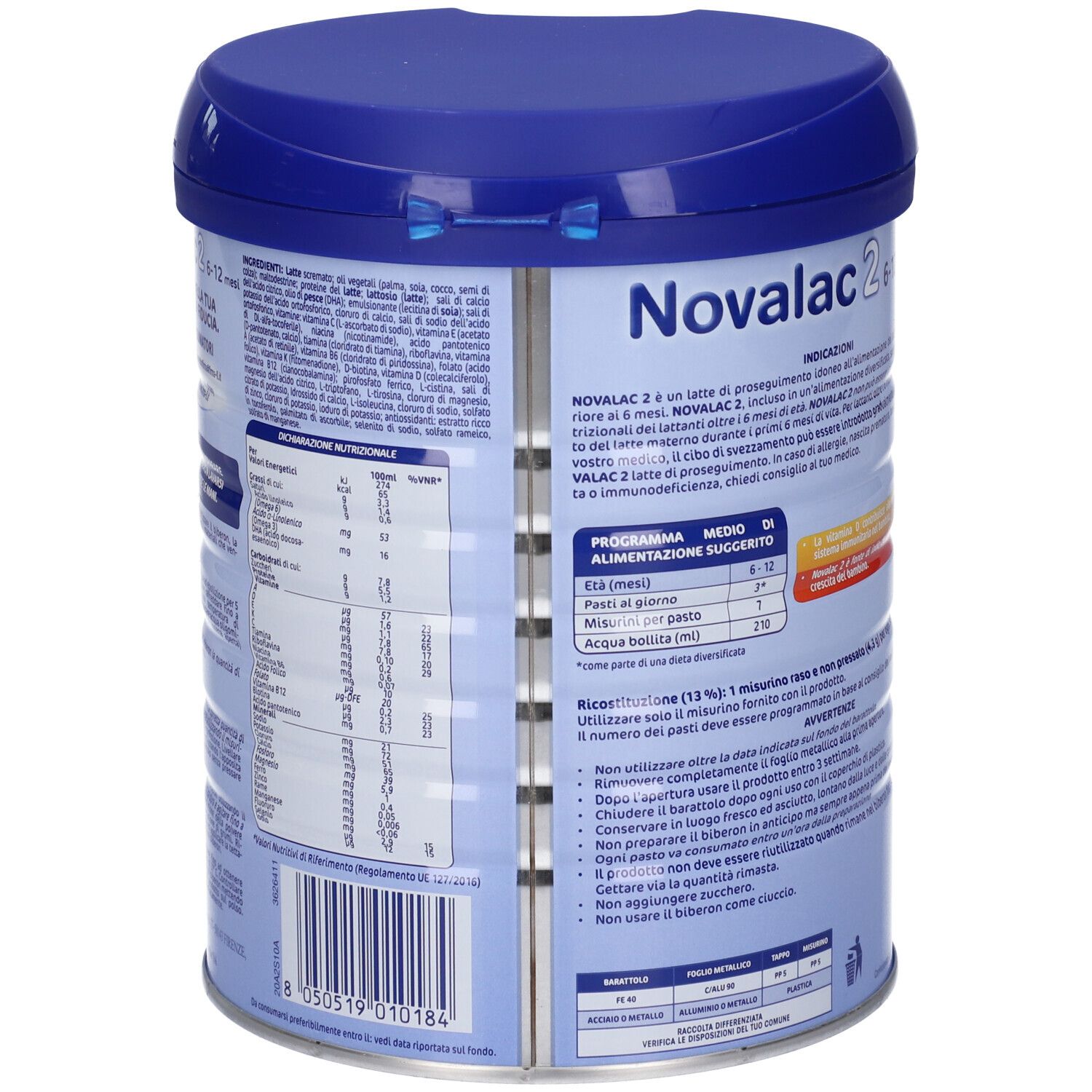 Novalac 2 Latte per Lattanti 6-12 Mesi