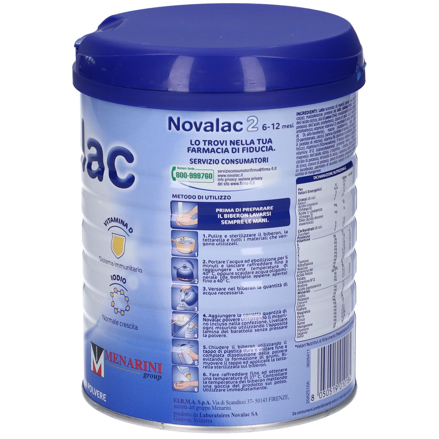 Novalac 2 Latte per Lattanti 6-12 Mesi