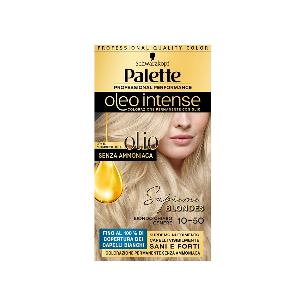 Schwarzkopf Palette Oleo Intense Tinta 10-50 Biondo Cenere