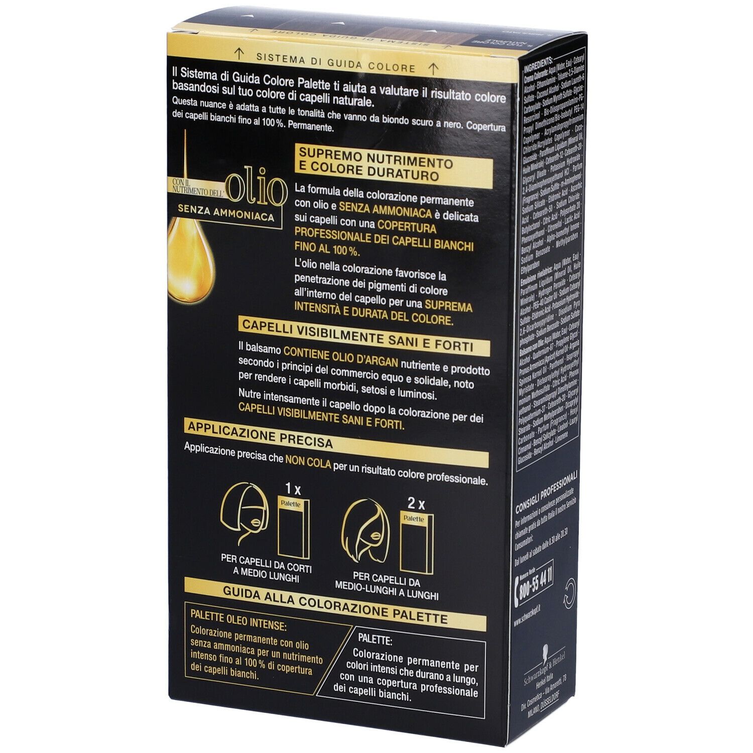 Schwarzkopf Palette Oleo Intense Tinta 1-10 Nero Intenso