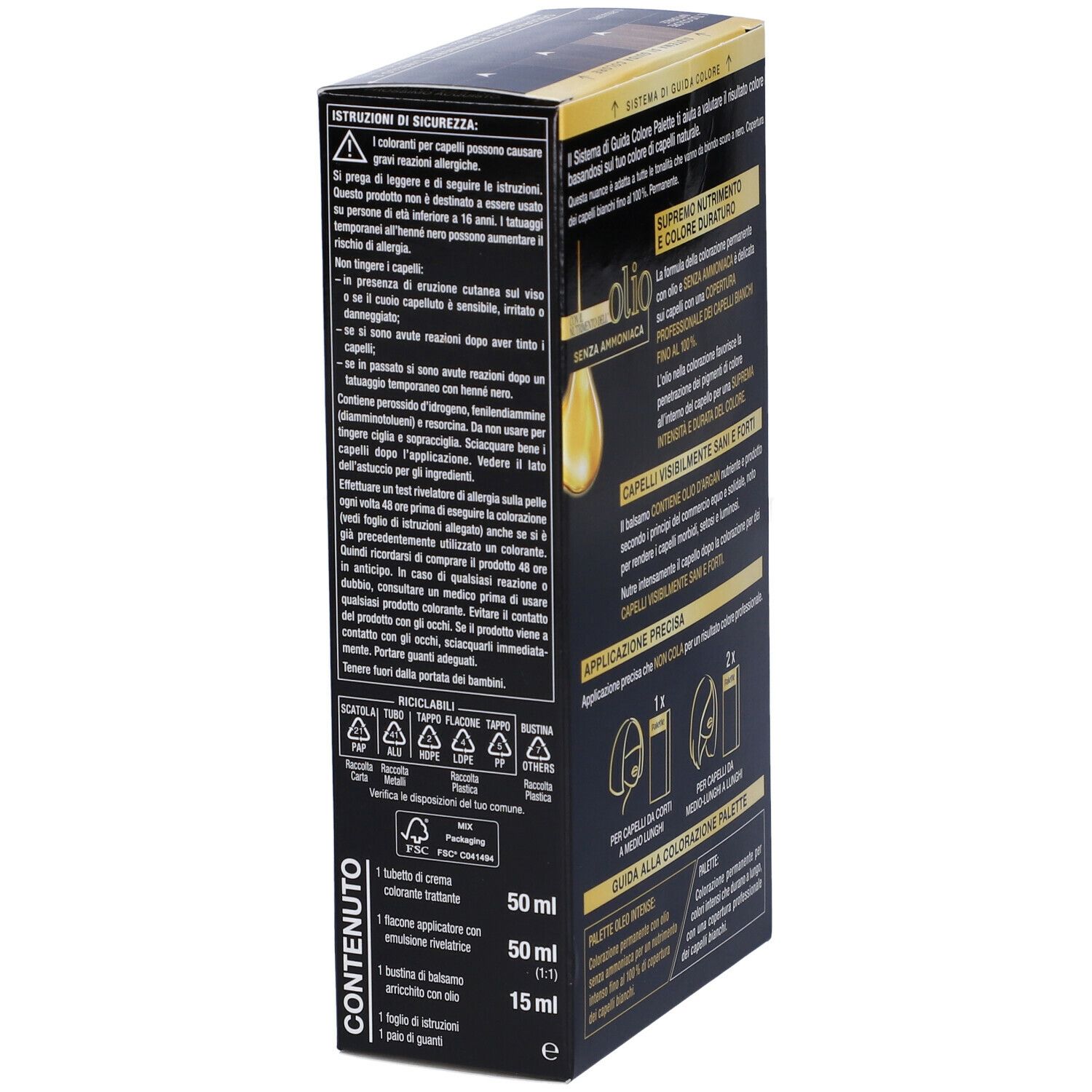 Schwarzkopf Palette Oleo Intense Tinta 1-10 Nero Intenso