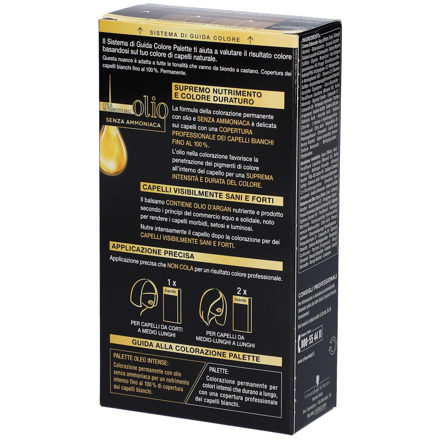 Schwarzkopf Palette Oleo Intense Tinta 4-60 Castano Dorato