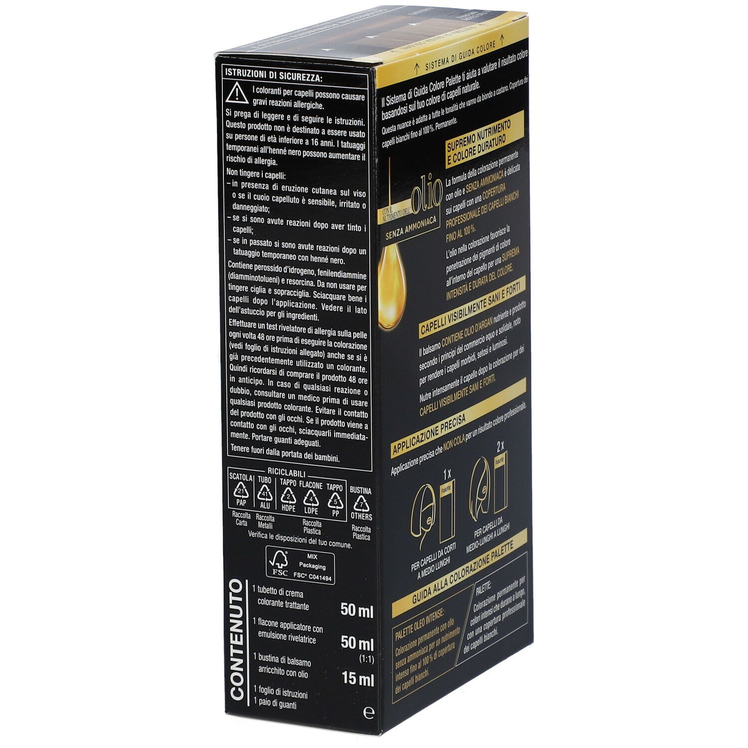 Schwarzkopf Palette Oleo Intense Tinta 4-60 Castano Dorato
