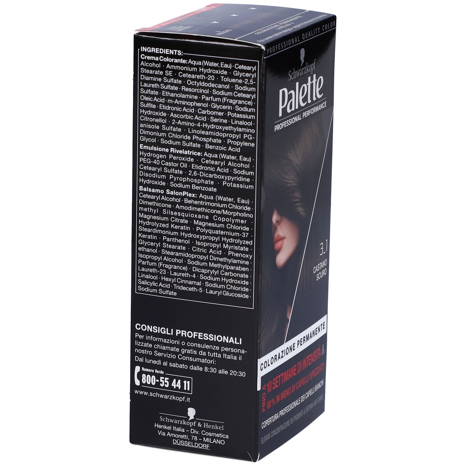 Schwarzkopf Palette Tinta Capelli 3-1 Castano Scuro