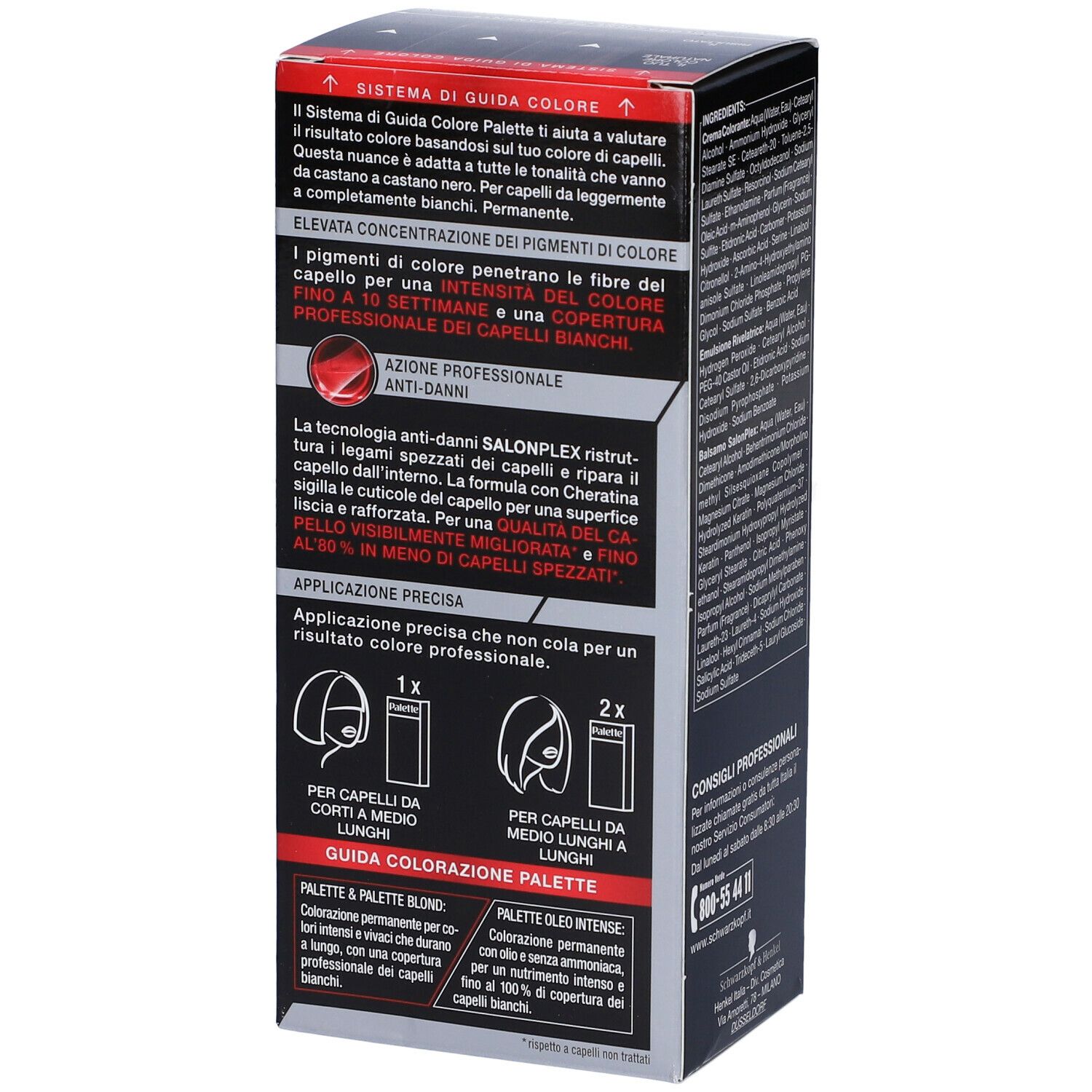 Schwarzkopf Palette Tinta Capelli 3-1 Castano Scuro