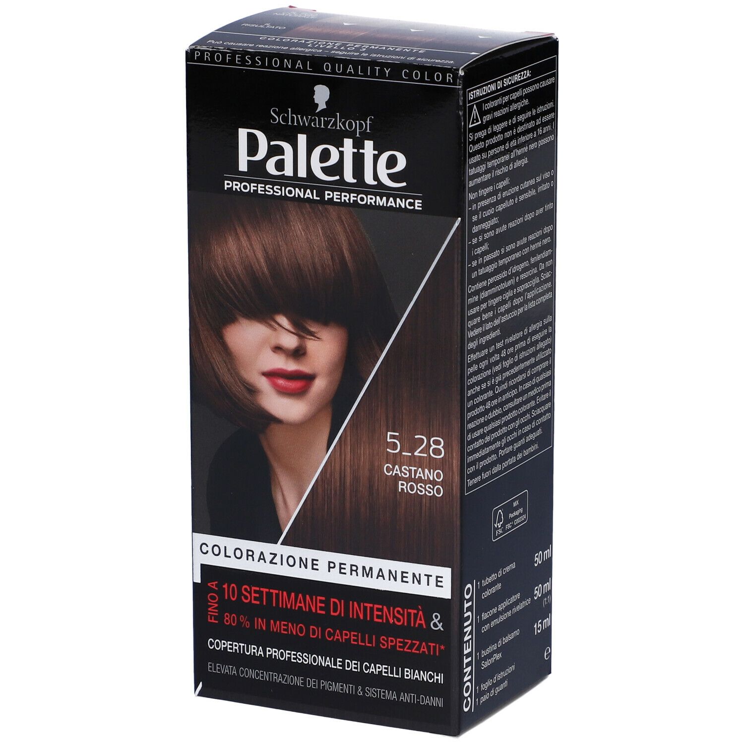 Schwarzkopf Palette Tinta Capelli 5-28 Castano Rosso