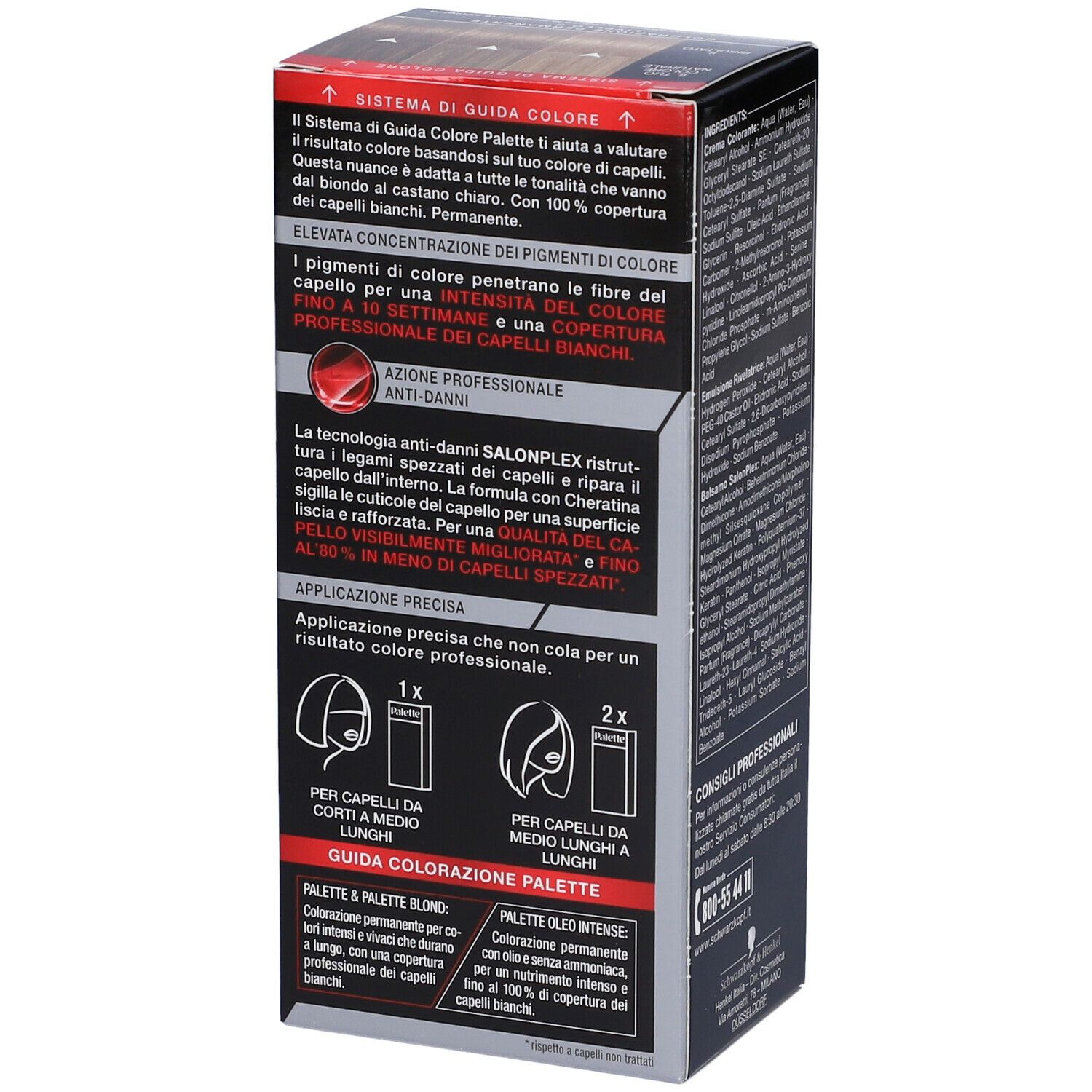 Schwarzkopf Palette Tinta Capelli 6-8 Biondo Scuro
