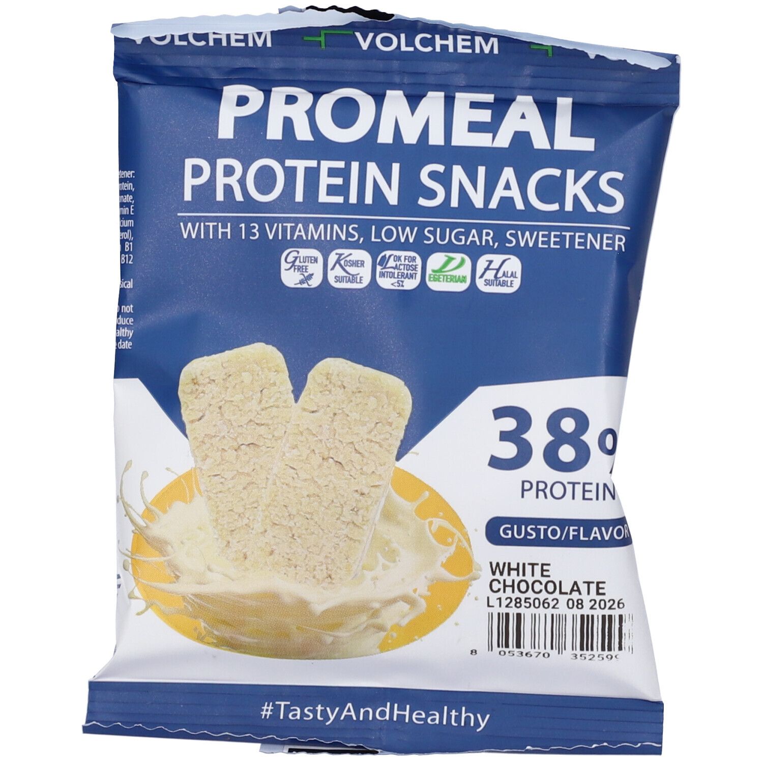 VOLCHEM Protein Snacks White Chocolate 38%