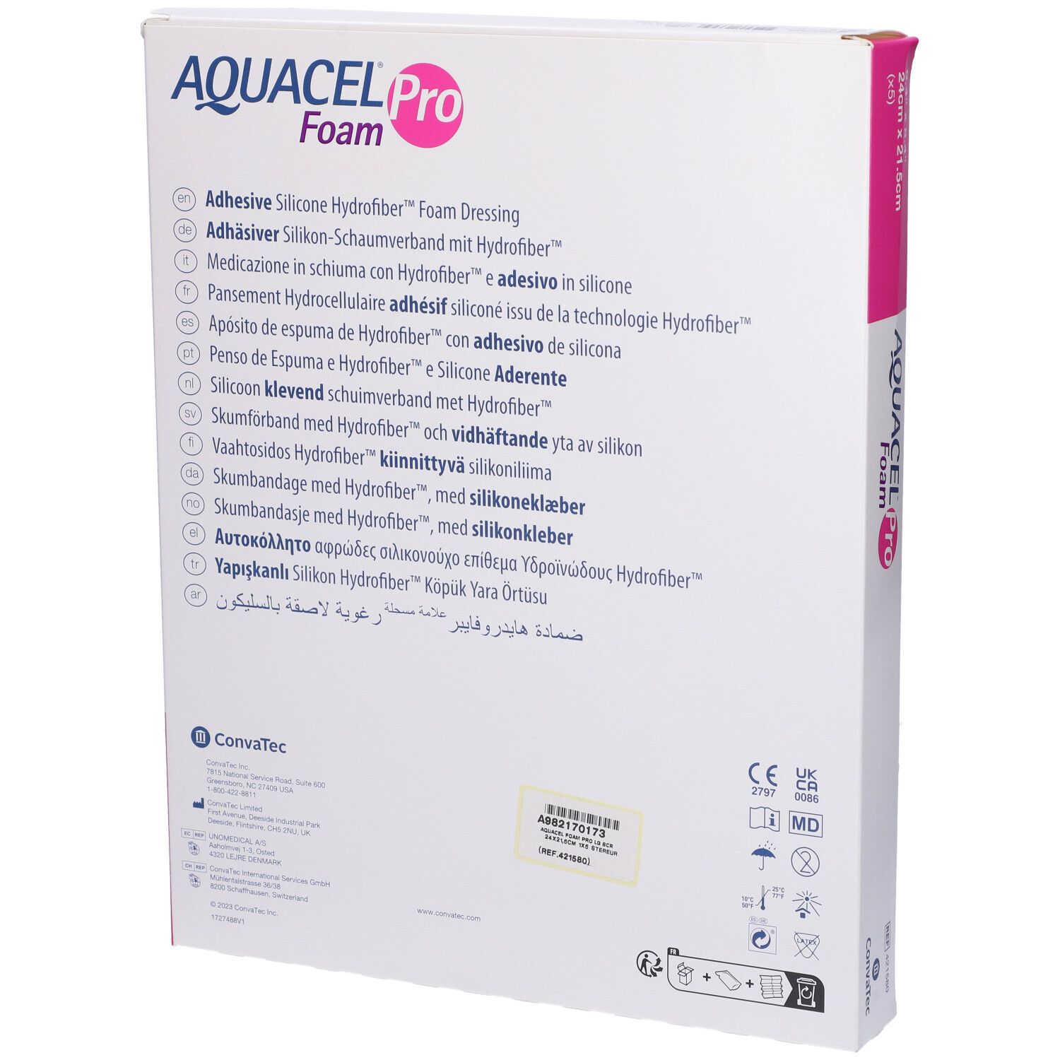 Medicazione Avanzata Aquacel Foam Pro Misura 24x21,5cm