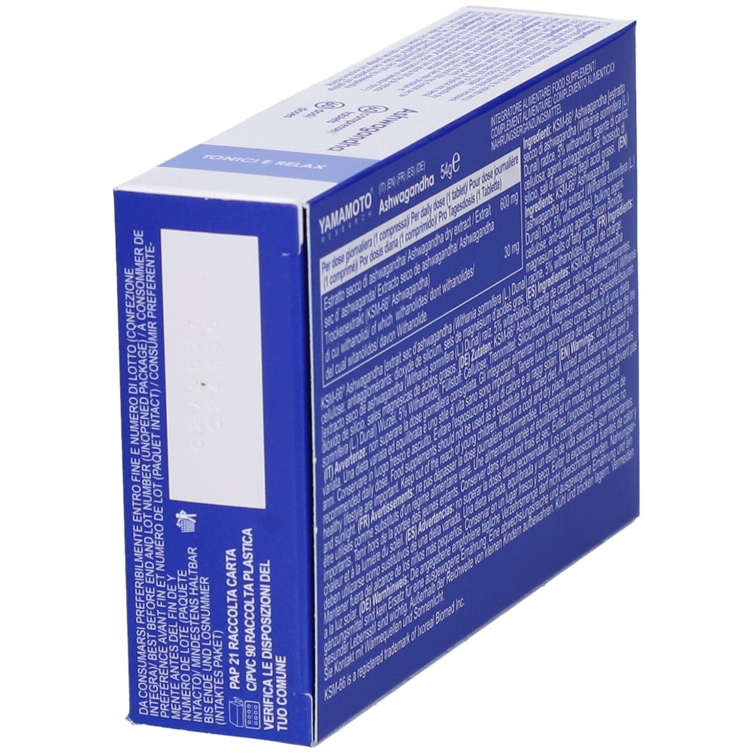 Yamamoto® Research Ashwagandha KSM-66® Compresse