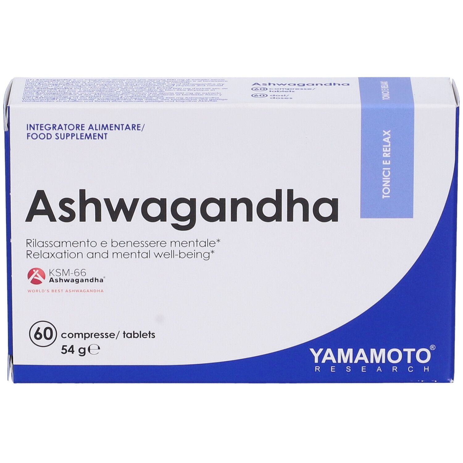 Yamamoto® Research Ashwagandha KSM-66® Compresse